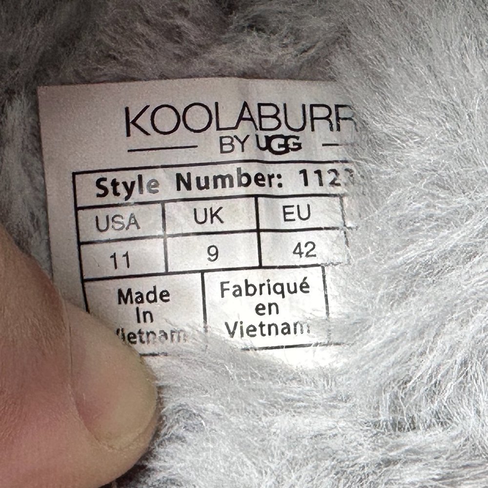 Koolaburra By Ugg Fuzz On Gray Slipper Sandals Wo… - image 8